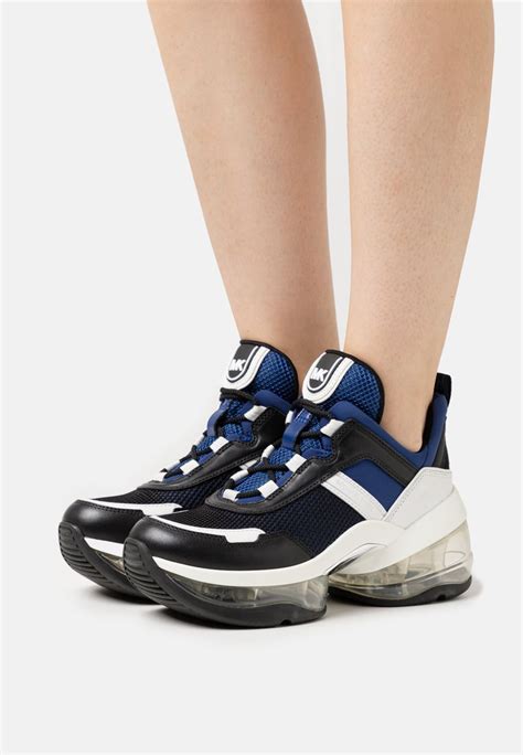 michael kors blau weiß sneaker|michael kors olympia sneakers blue.